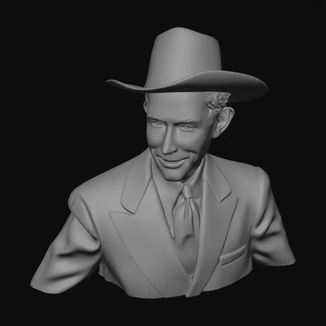 3D model for White Hat Portrait