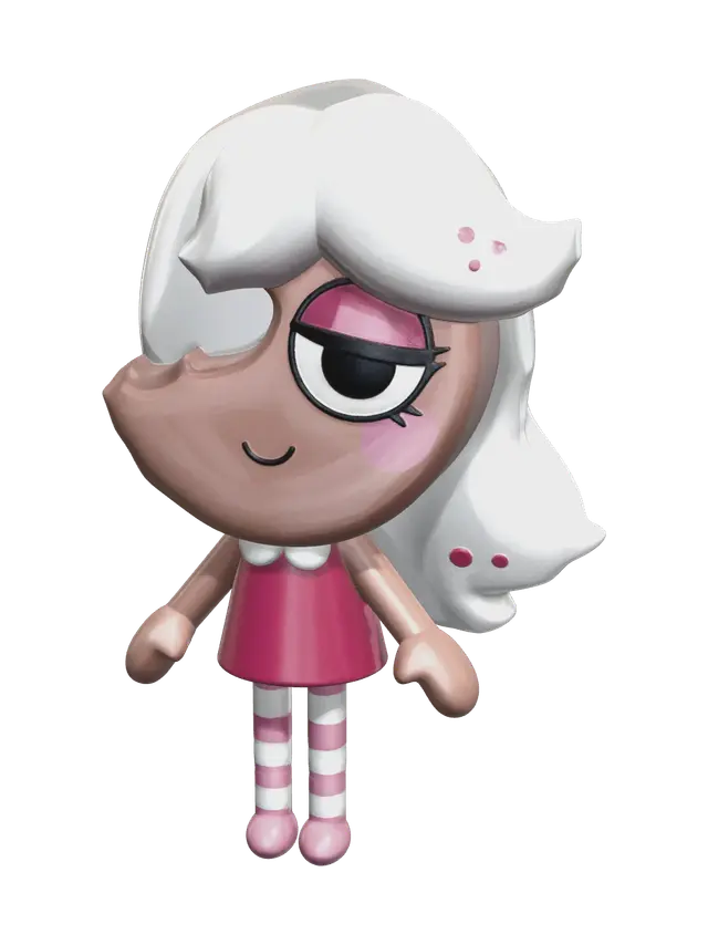 3D model for Low-Poly Ginger Dw