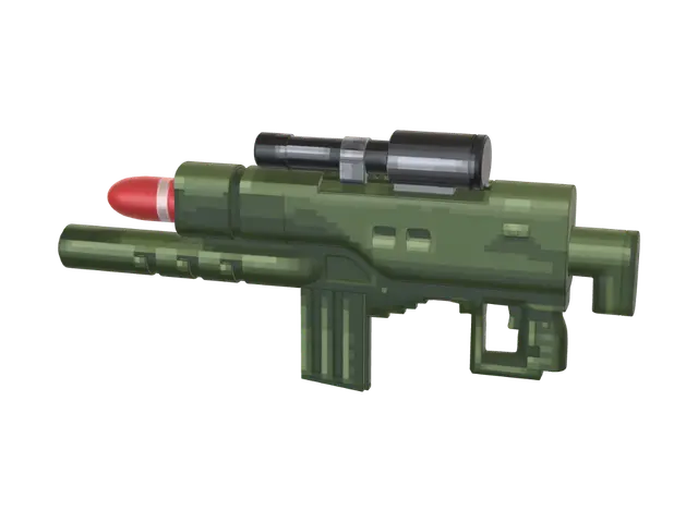 Reimagined RocketLauncher GTA 1 - Launch 3D model, vytvořený pomocí AI