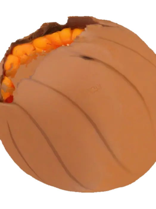 3D model for Deku Nut 4k HD brown shell with orange inside 
