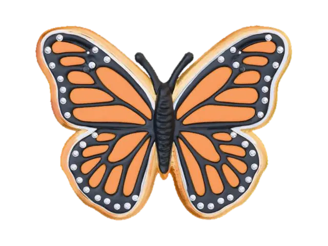 Butterfly Cookie Delight 3D model, vytvořený pomocí AI