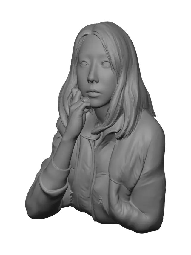 3D model for Soft Gaze in Warm Light