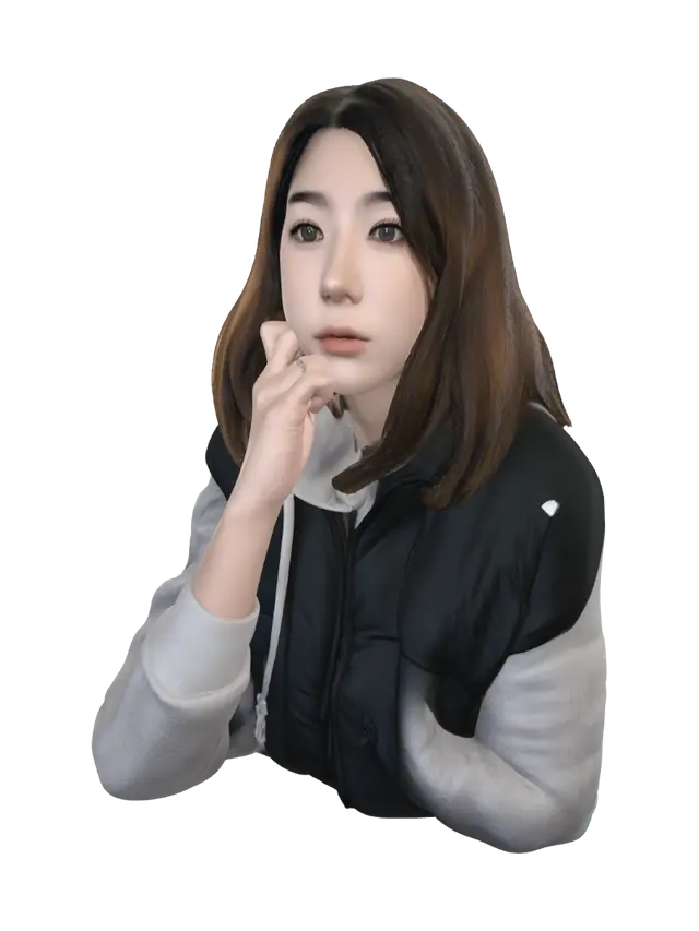 3D model for Soft Gaze in Warm Light