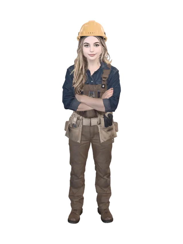 worker - Caped 3D model, vytvořený pomocí AI