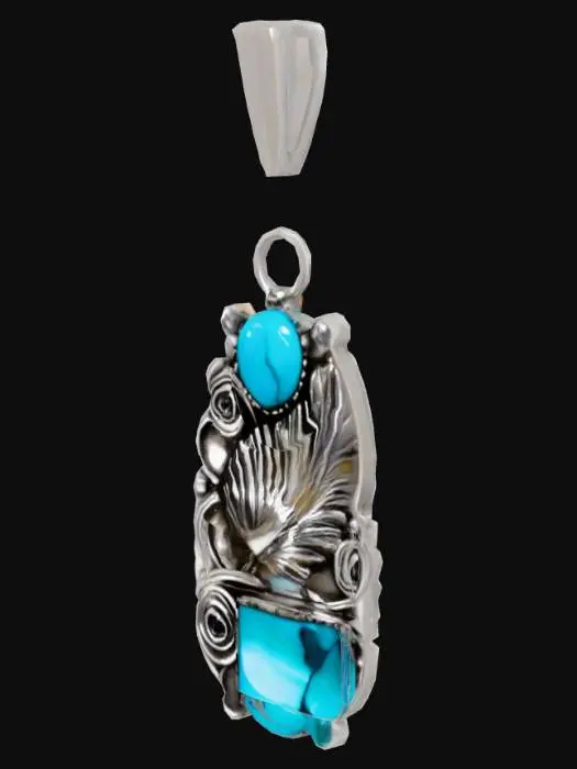3D model for Turquoise Dream Pendant