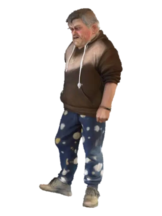 Contemplative predator - Predators 3D model, vytvořený pomocí AI