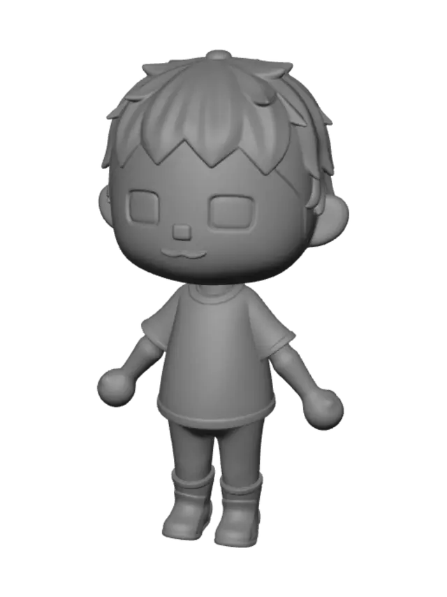 3D model for Blue Haired Hallo Kid