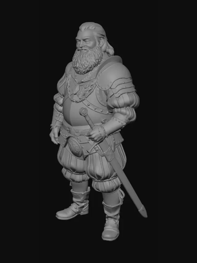 3D model for The Jubilant Knight