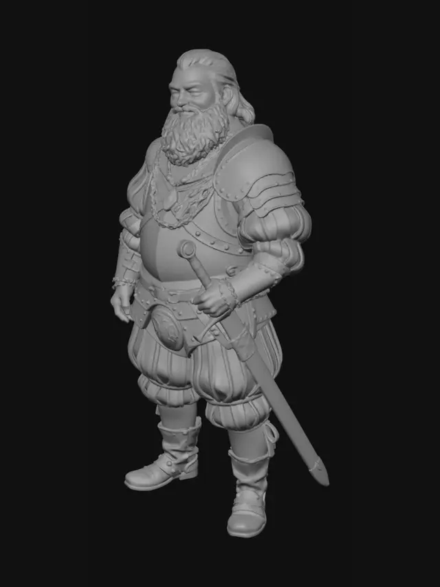3D model for The Jubilant Knight