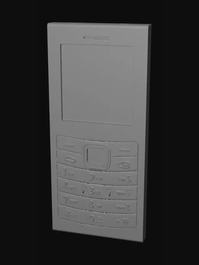 3D model for Yellow Nokia Brick