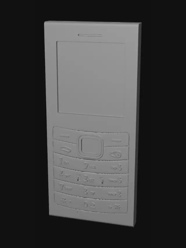 3D model for Yellow Nokia Brick