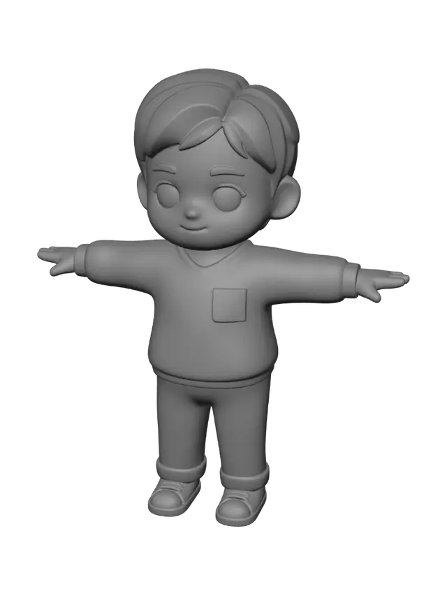 3D model for Rainbow Patchwork Kid