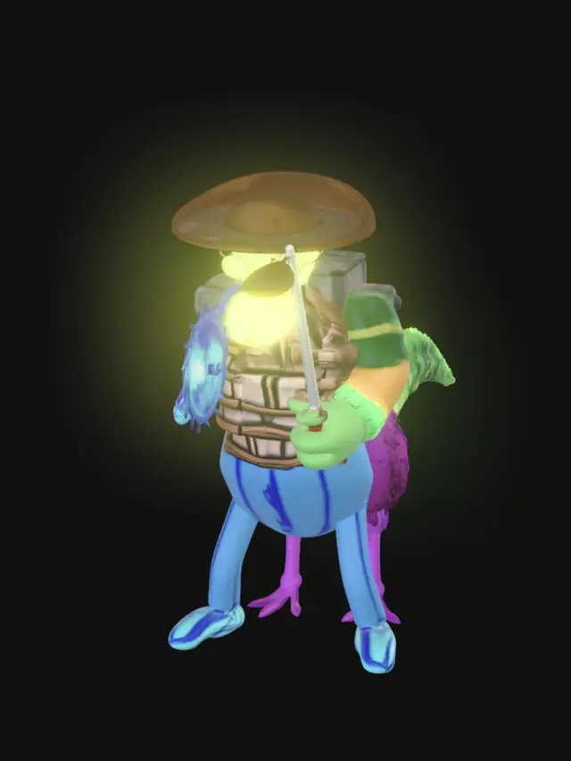 3D model for Neon Cowboy on a Prismatic Dinosaur