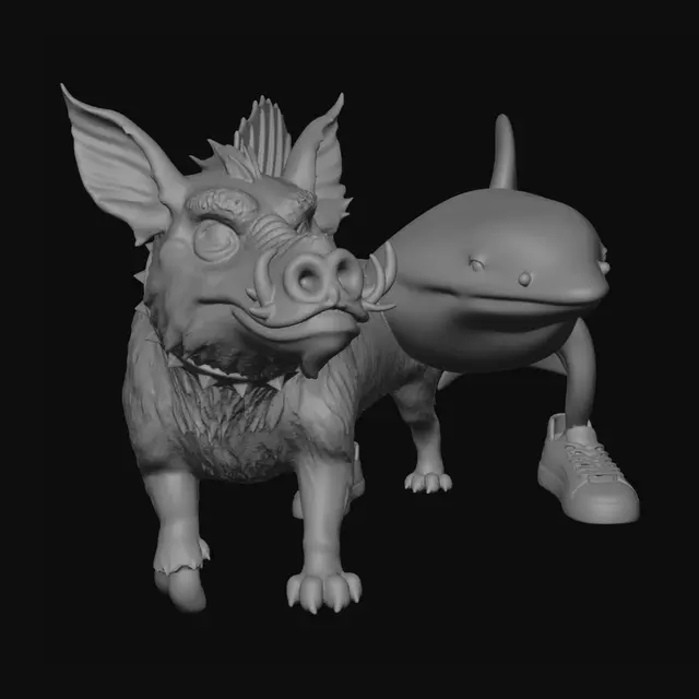 3D model for Tidebound Chimera