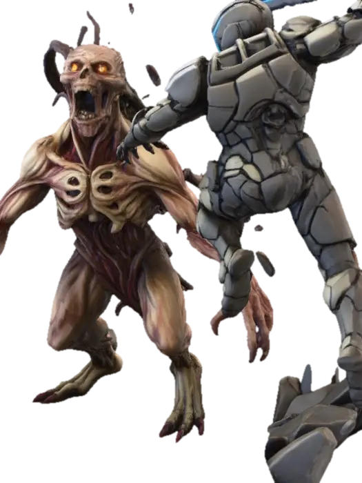 Fight - Teamwork 3D model, vytvořený pomocí AI