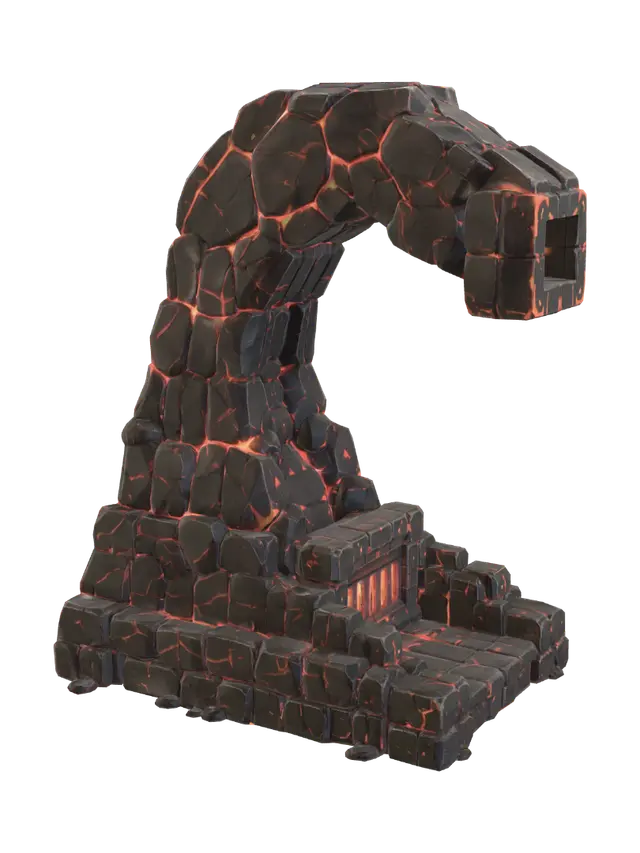 Modello 3D Roblox Lava Dropper - Fantasyprops, generato dall’IA