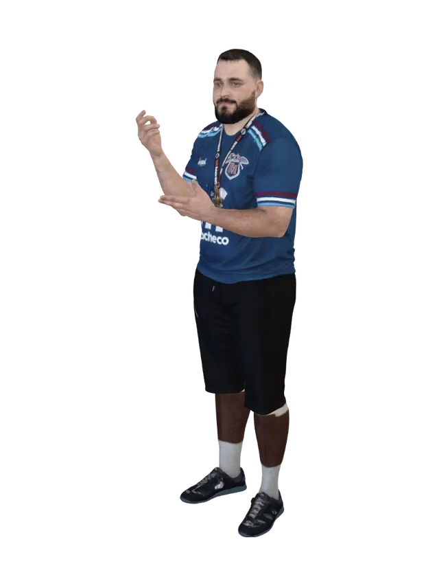 3D model for Champion with Trophy