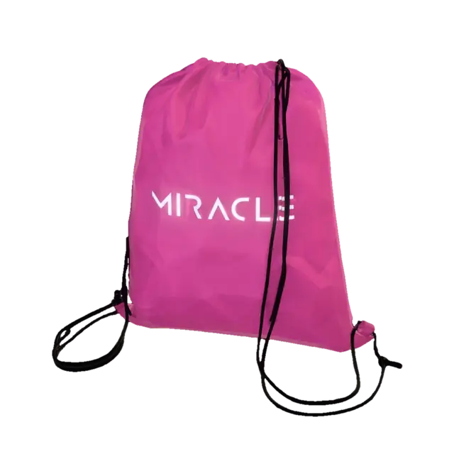 Miracle Pink Drawstring Bag-3D-modell, genererad av AI