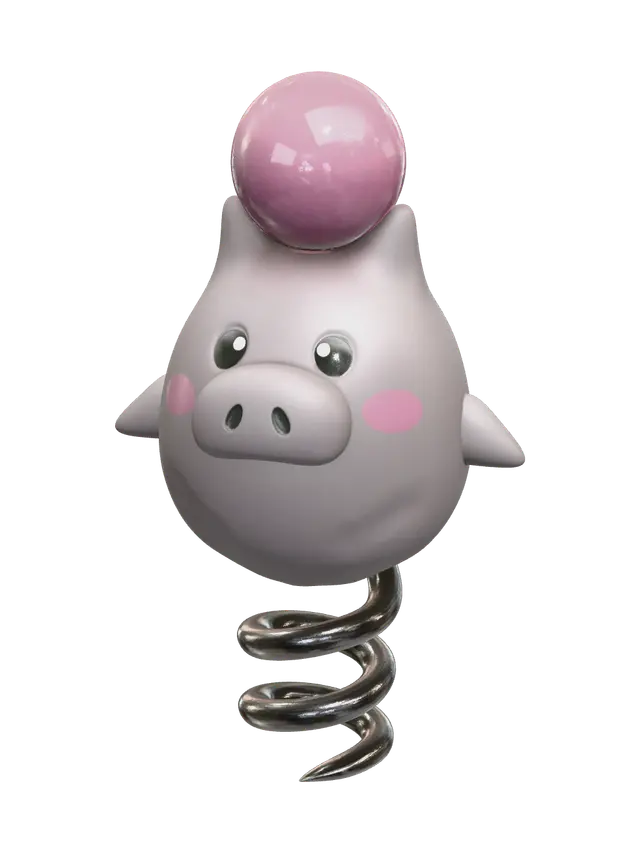3D model for Spoink Evolution