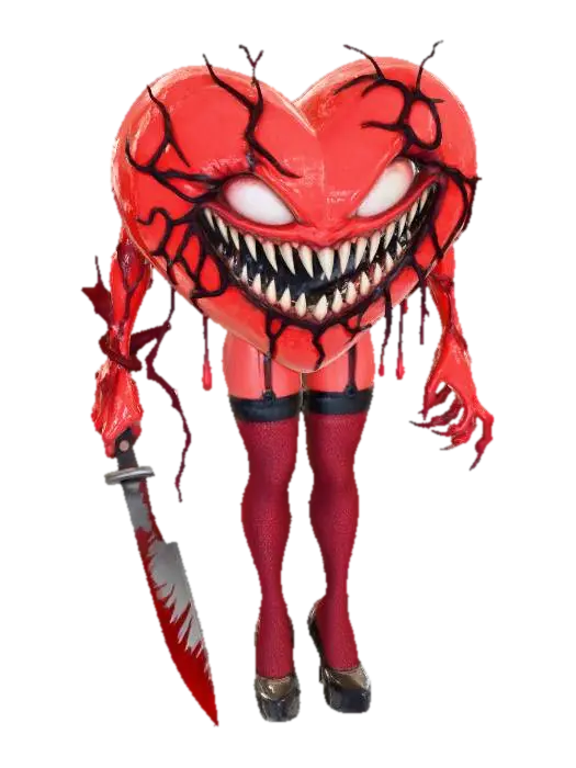 Heart - Clipart 3D model, vytvořený pomocí AI