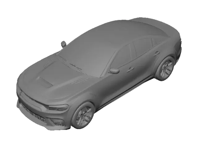 3D model for Crimson SRT Hellcat Front View