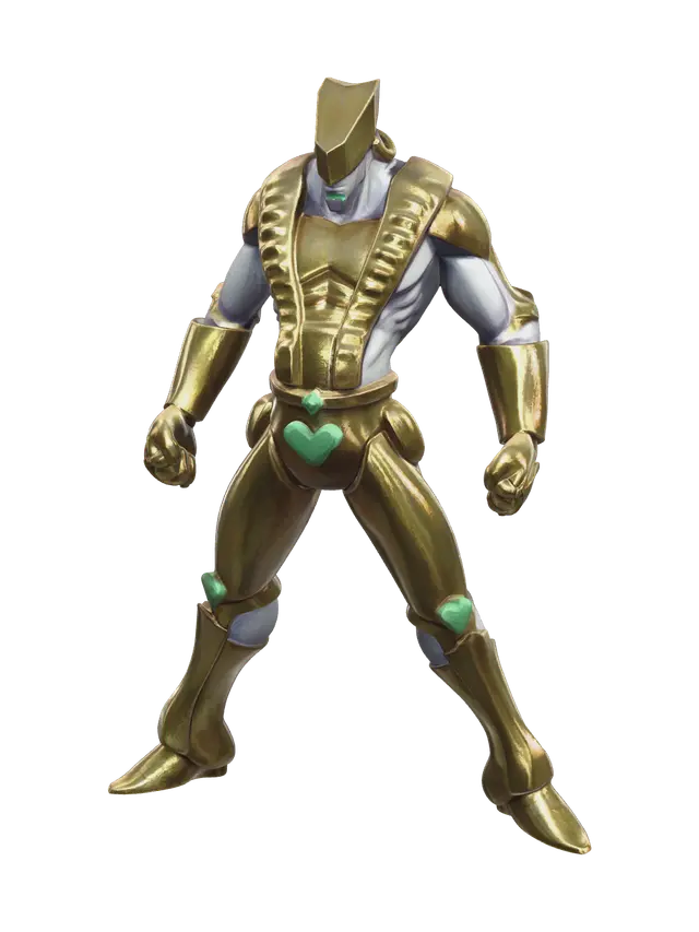 Modern Za Warudo 3D model, vytvořený pomocí AI