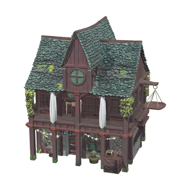 Medieval City - Streets 3D model, vytvořený pomocí AI