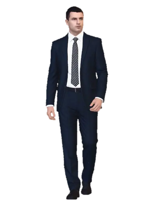 Executive in a Navy Suit 3D model, vytvořený pomocí AI