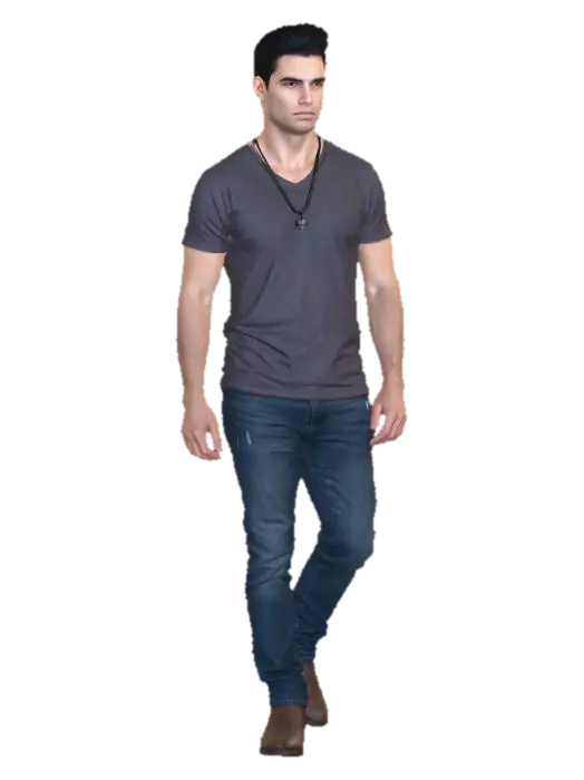 Modello 3D Casual Confidence - Nerd, generato dall’IA