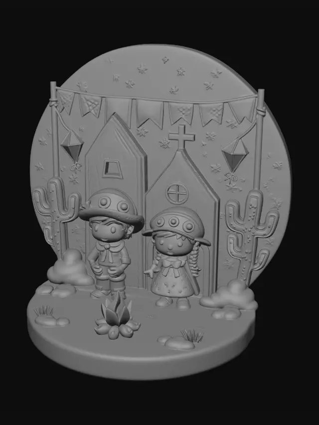 3D model for Starry Desert Chapel
