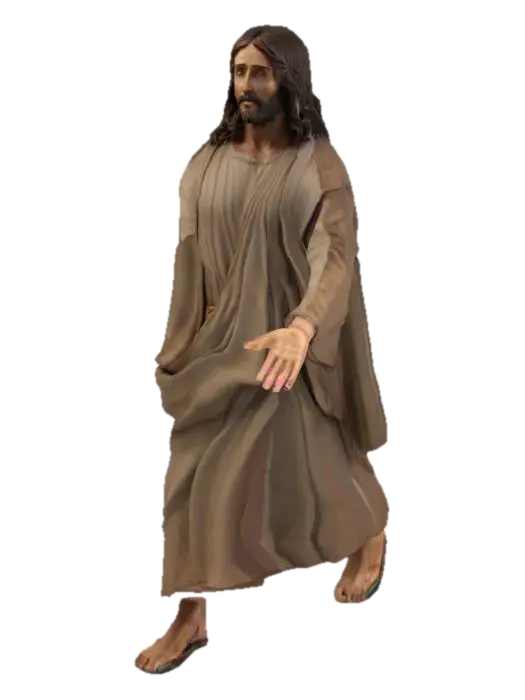 Super realistic Jesus christ,,T-pose,realistic 3D model, vytvořený pomocí AI
