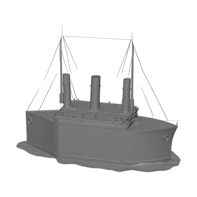 3D model for Stylized Titanic Bow