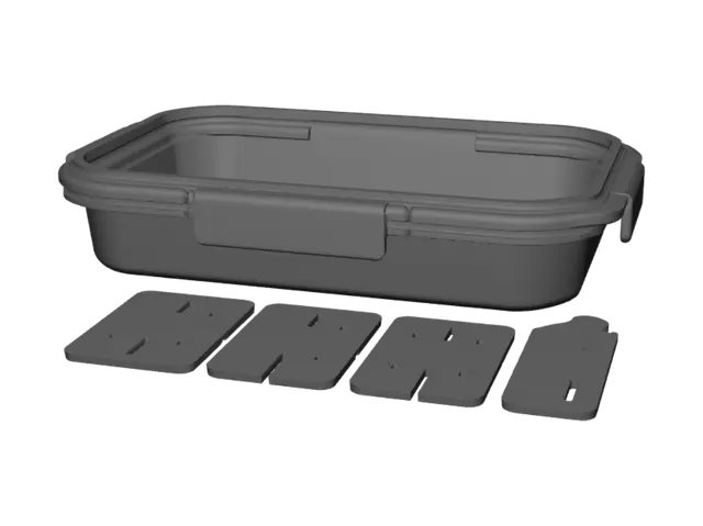 3D model for Lunchbox and domino tiles