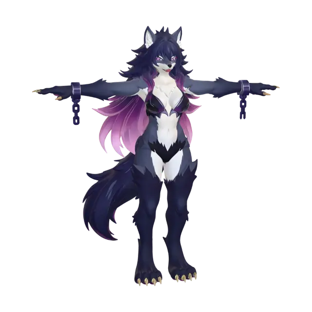 Aurora Wolf Vanguard - Wolfpack 3D model, vytvořený pomocí AI