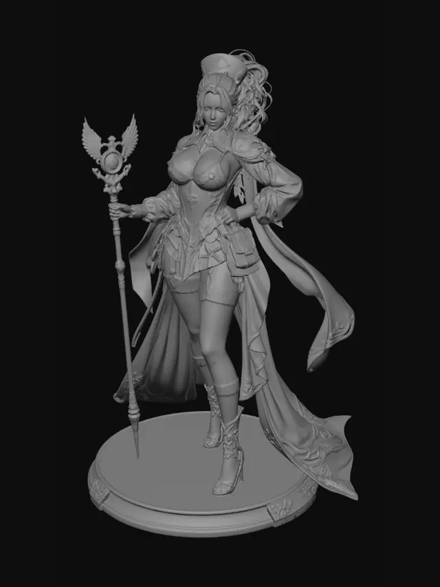 3D model for Red Cleric of the Cross