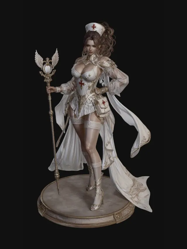 3D model for Red Cleric of the Cross
