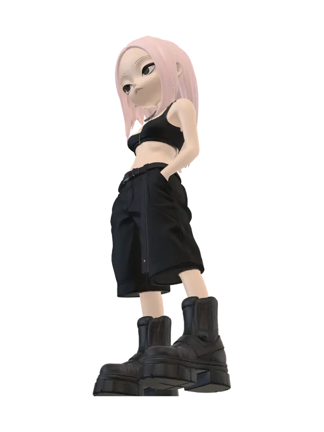 3D model for Urban Rebel Doll