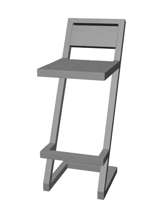 3D model for Geometric Bar Stool