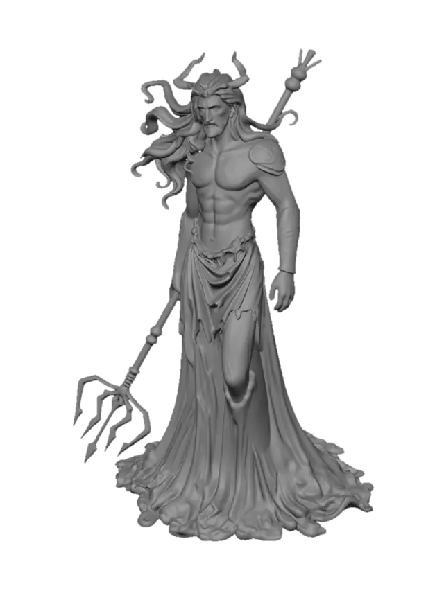 3D model for Icebound Sea God