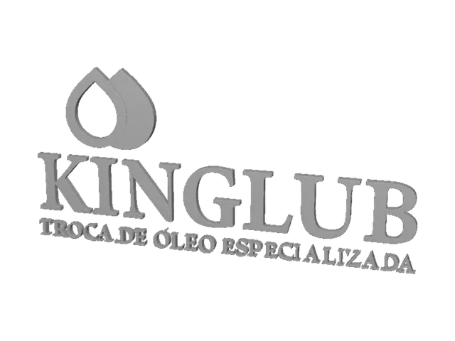 3D model for Kinglub Oil Drop Logo