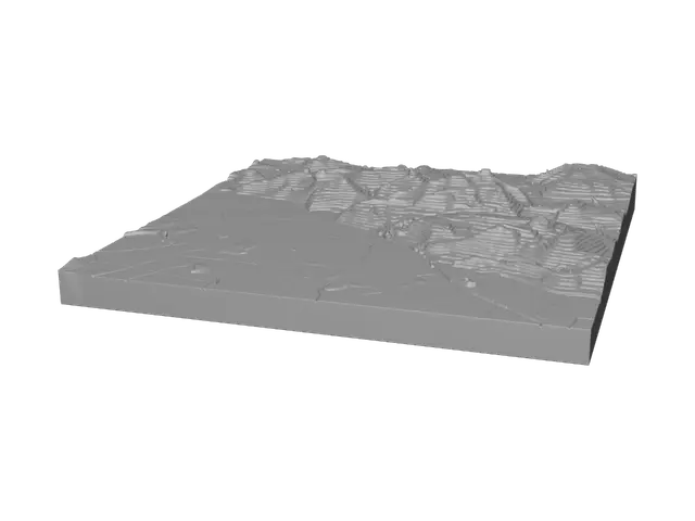 3D model for Contour Terrain Model