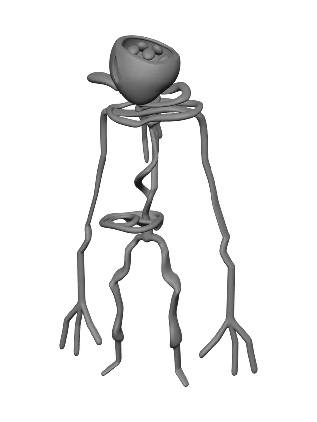 3D model for Stylized Backrooms Entity
