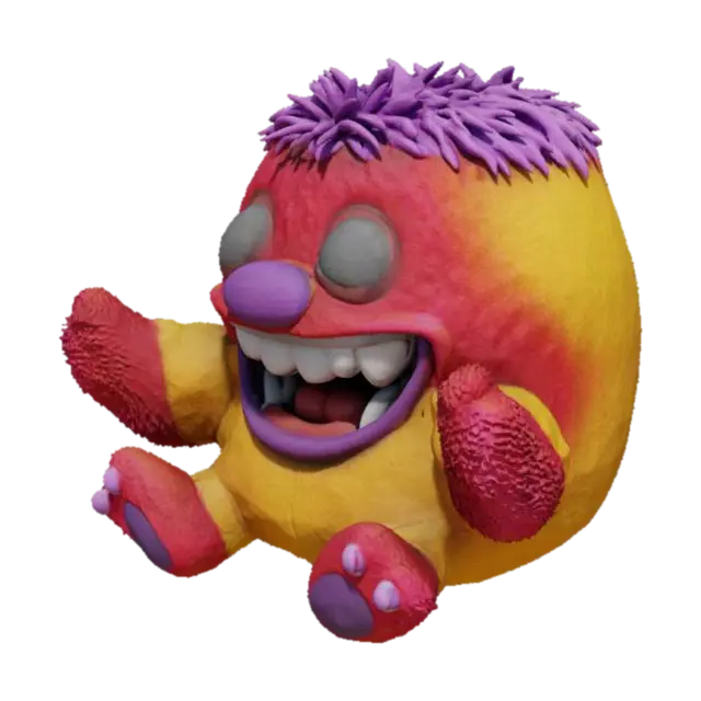 brinquedo gigante estilo huggy wuggy e com gráficos de urneal engine 5 - Monstro AI 생성 3D 모델