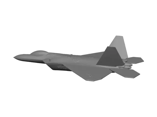 3D model for Stealth Raptor in Flight