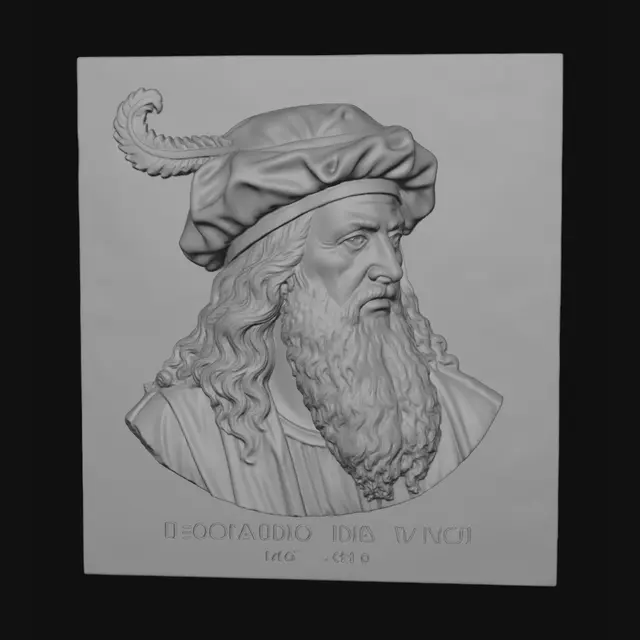 3D model for Leonardo da Vinci 1452-1519