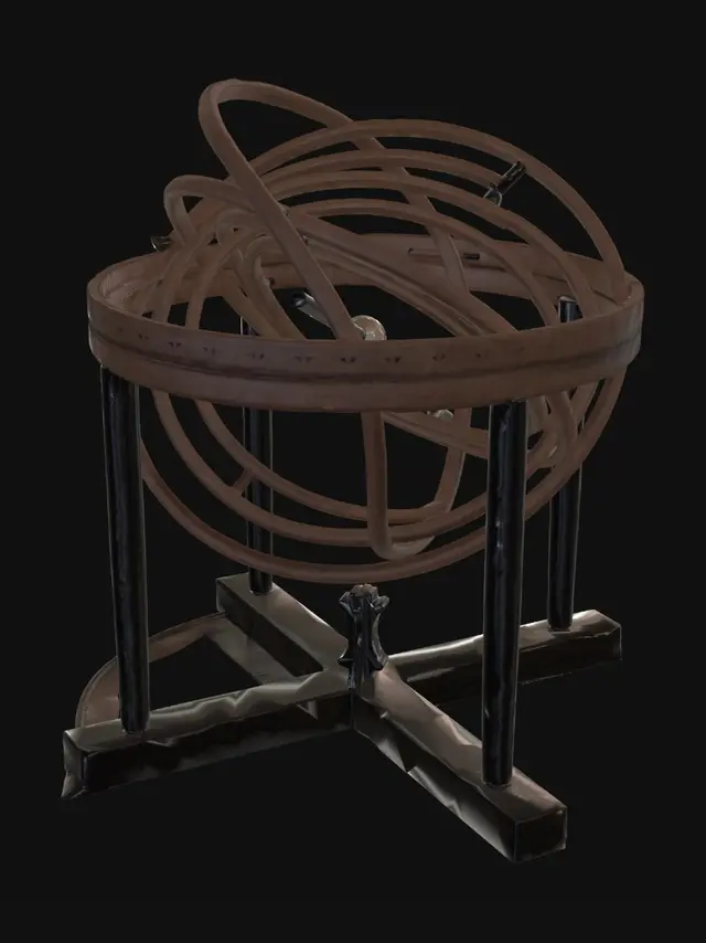 3D model for ARMILLARY SPHERE_HIGH POLY