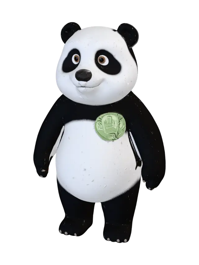 3D model for Smiling Panda
