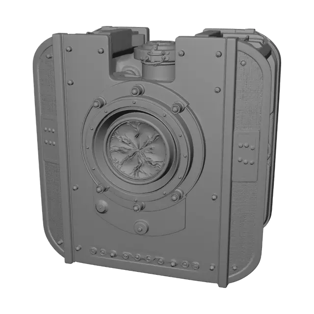 3D model for 高精度写实科研等离子储能仪器 3D 模型，设备中心悬浮半透明蓝光电磁孤子球状闪电，光球内部流动等离子发光纹理；外层环绕多层环形太赫兹脉冲激光发射阵列，多角度持续向光球投射淡紫色激光束；圆柱形哑光不锈钢真空密封腔体，腔体带透明观测窗口；底部集成电能转换储能模块与输电接线端口；工业精密机械结构，分层清晰可拆分，金属 PBR 物理材质，真实反光与细微机械划痕，柔和等离子辉光特效，严谨前沿新能源实验室设备，无卡通造型、无多余装饰，网格干净规整，适配学术课题答辩展示