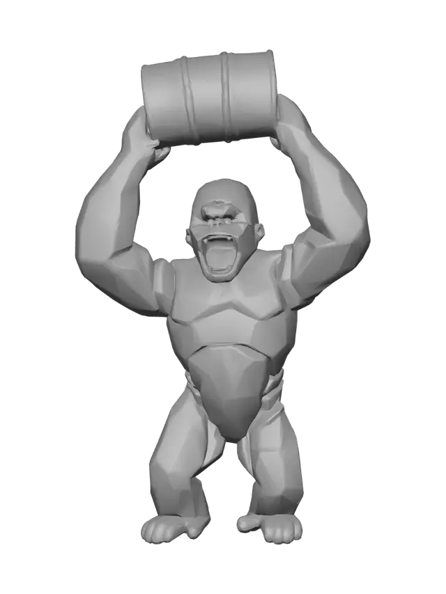 3D model for Polished Polygonal Gorilla