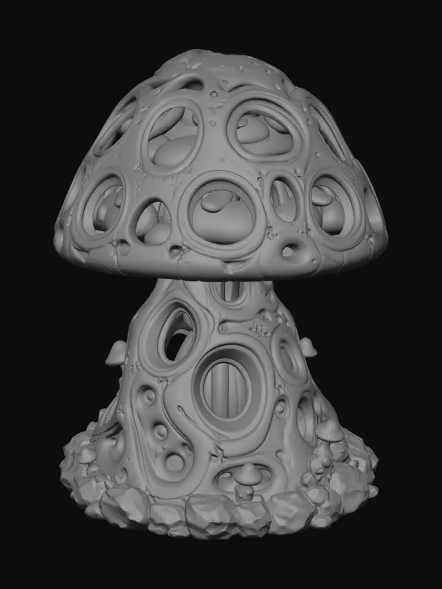 3D model for Embercap Fungus